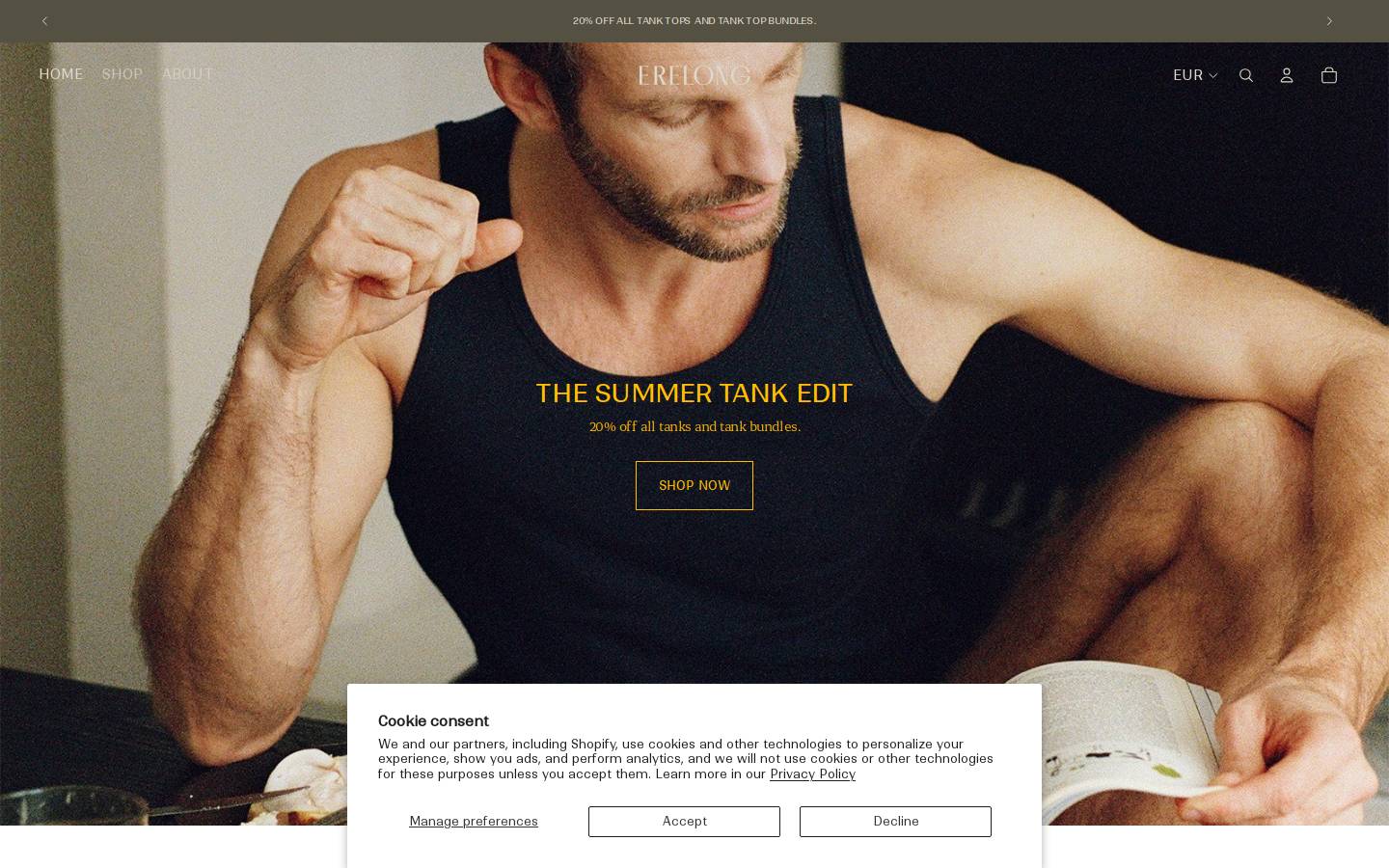 erelongmen.com homepage screenshot