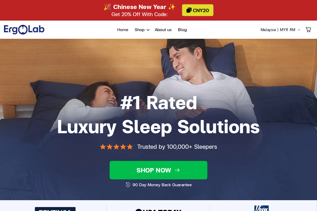 Ergolab homepage screenshot