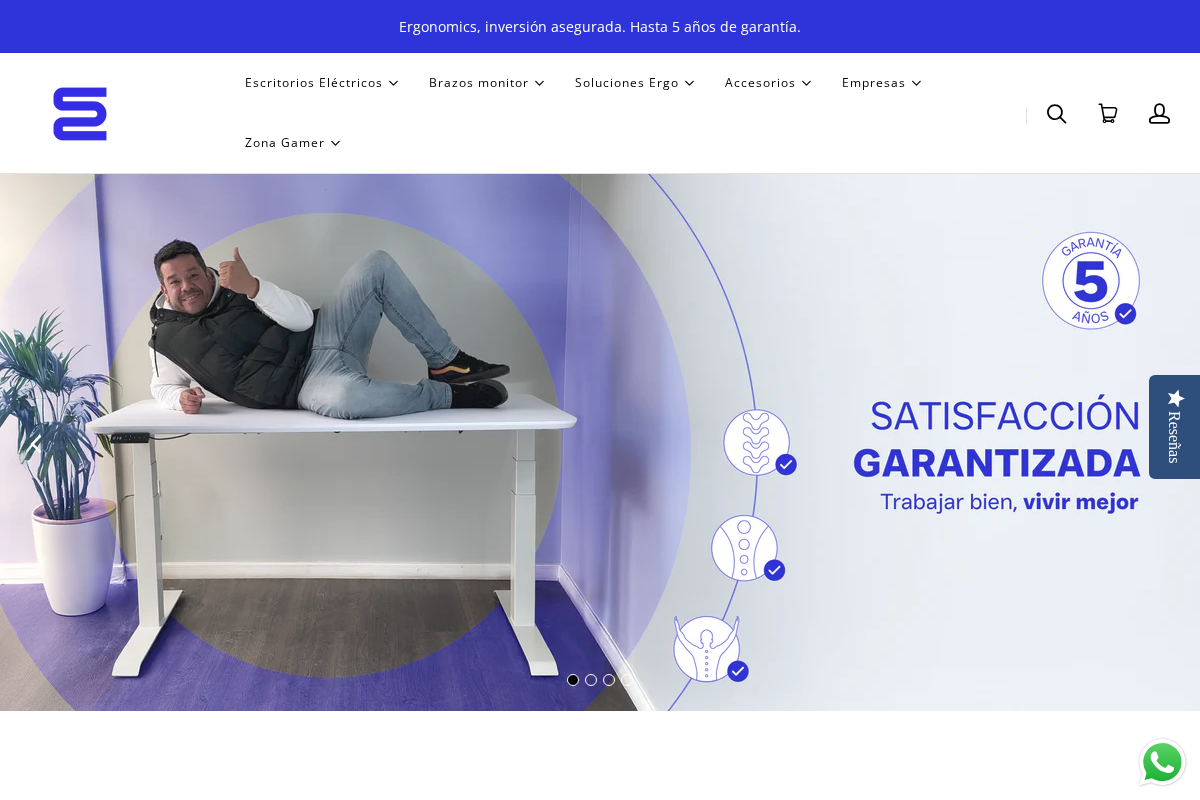 Ergonomics Chile homepage screenshot