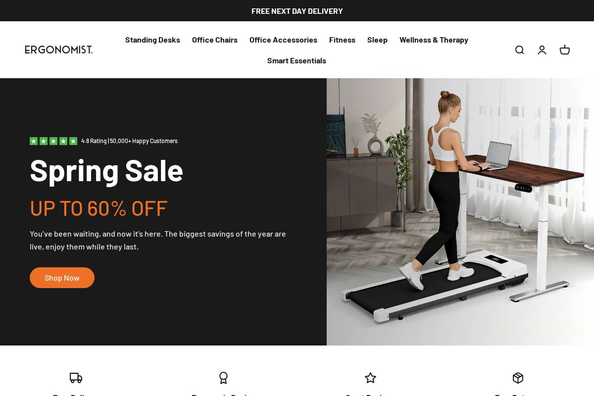 Ergonomist homepage screenshot
