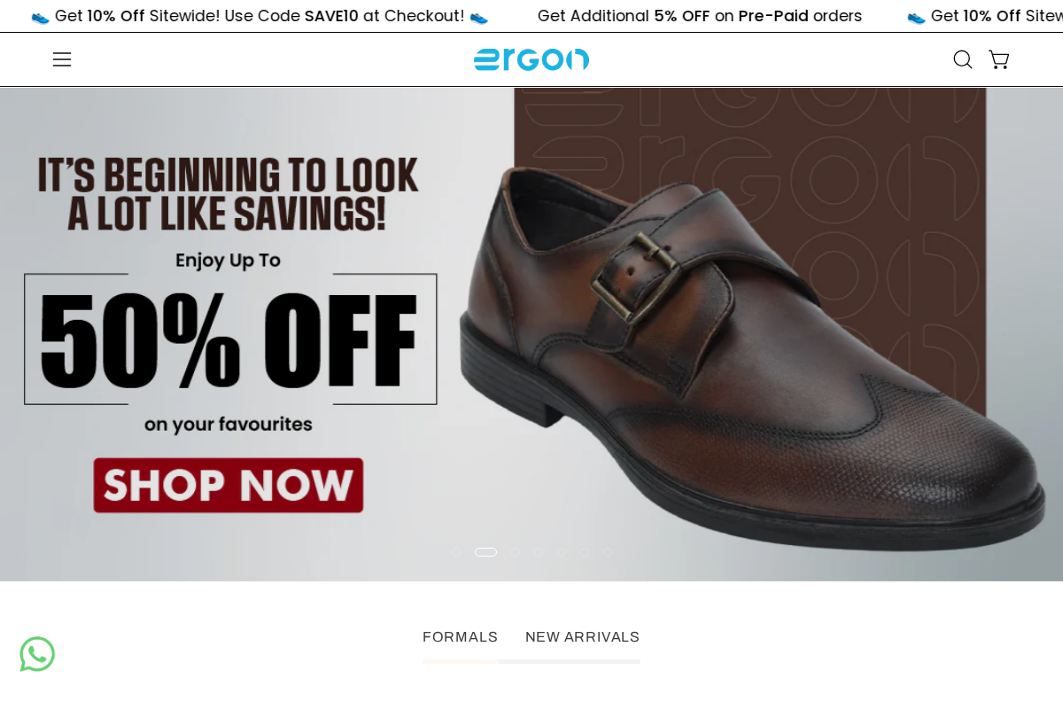 Ergonstyle homepage screenshot