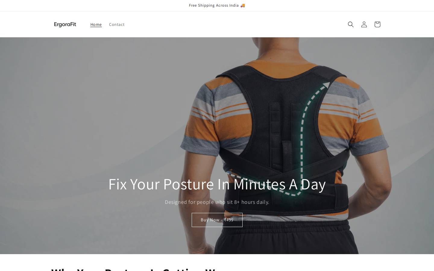 ergorafit.com homepage screenshot