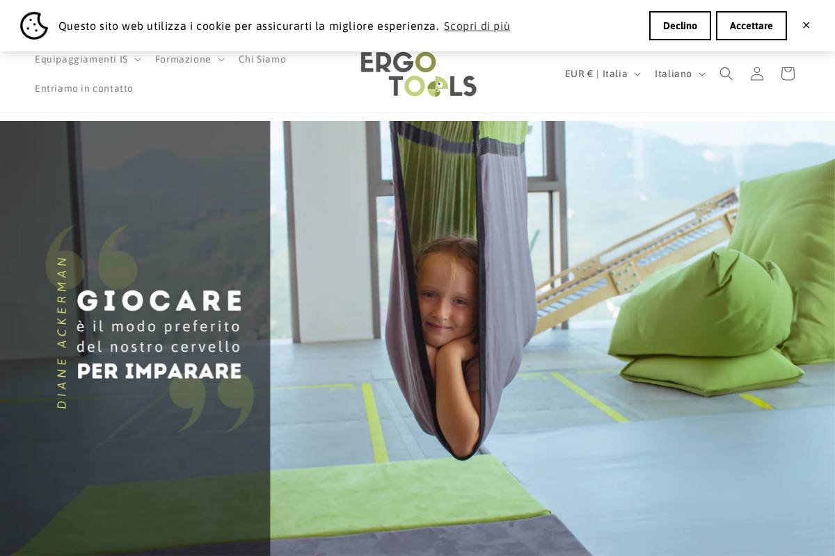 ergotools.it homepage screenshot