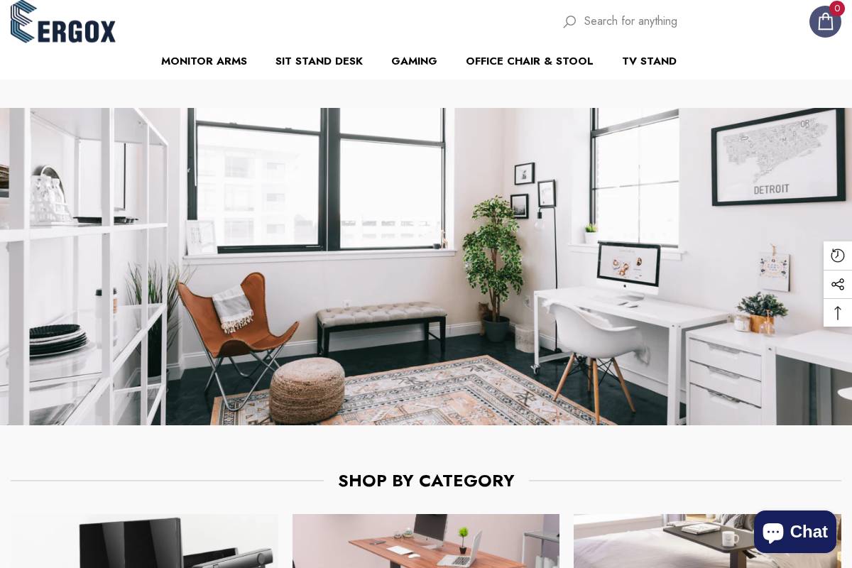 ergox.com.au homepage screenshot