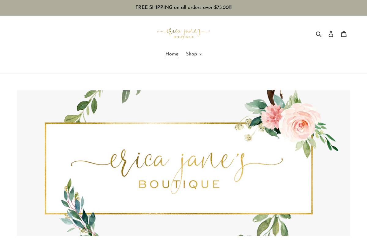 ericajanes.com homepage screenshot