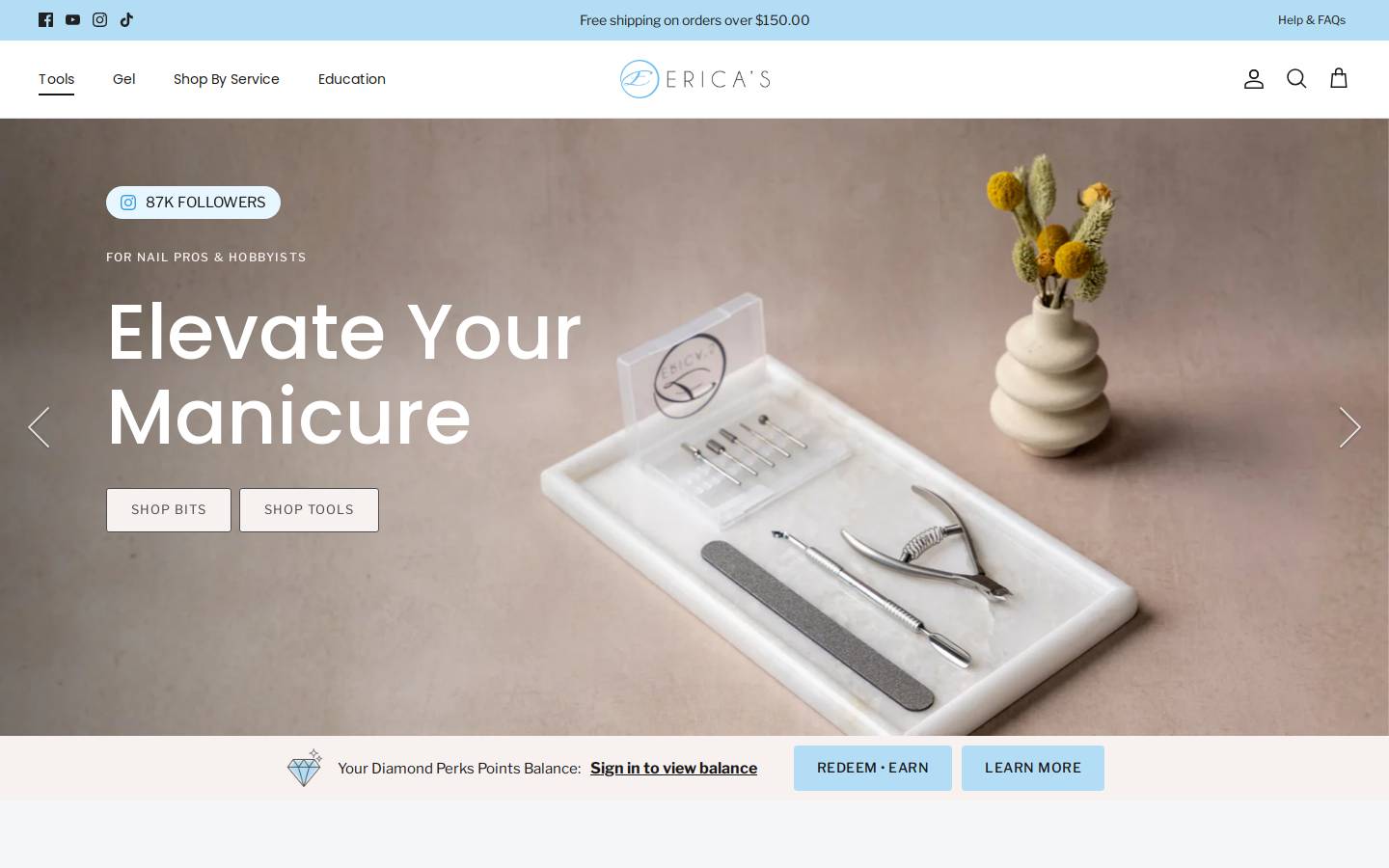 ericasata.com homepage screenshot