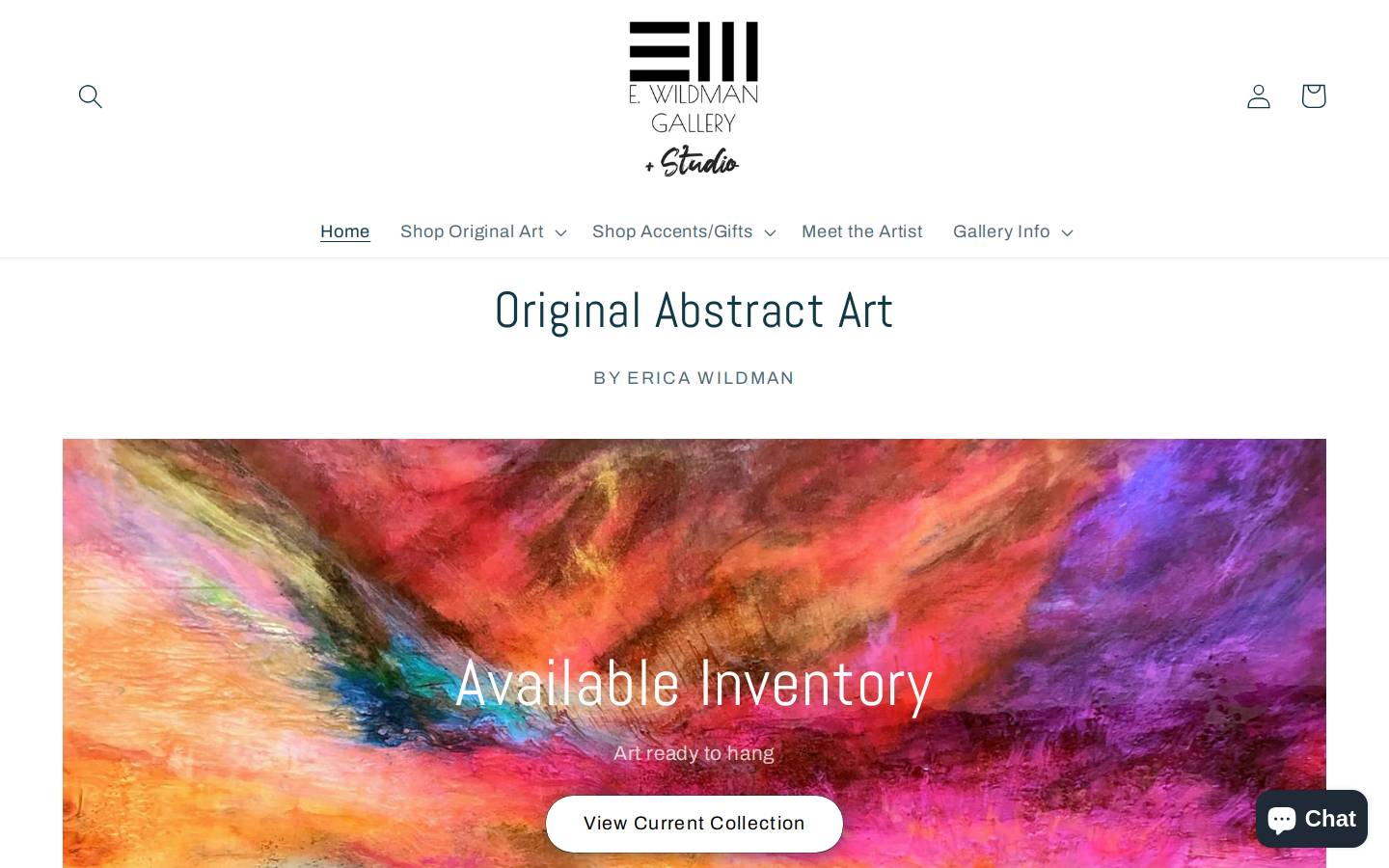 ericawildman.com homepage screenshot