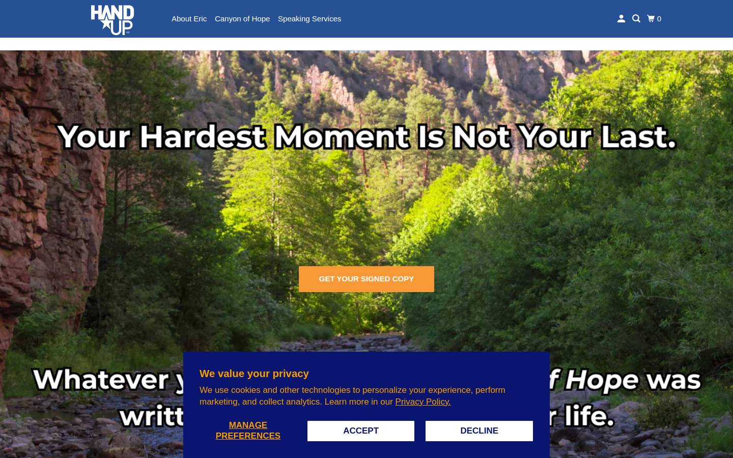 ericdonoho.com homepage screenshot