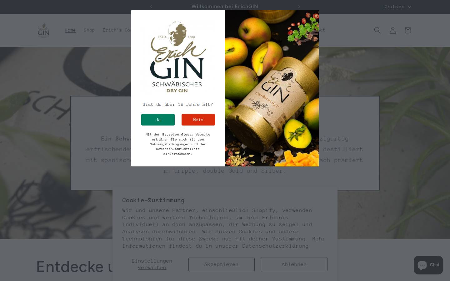erichgin.com homepage screenshot