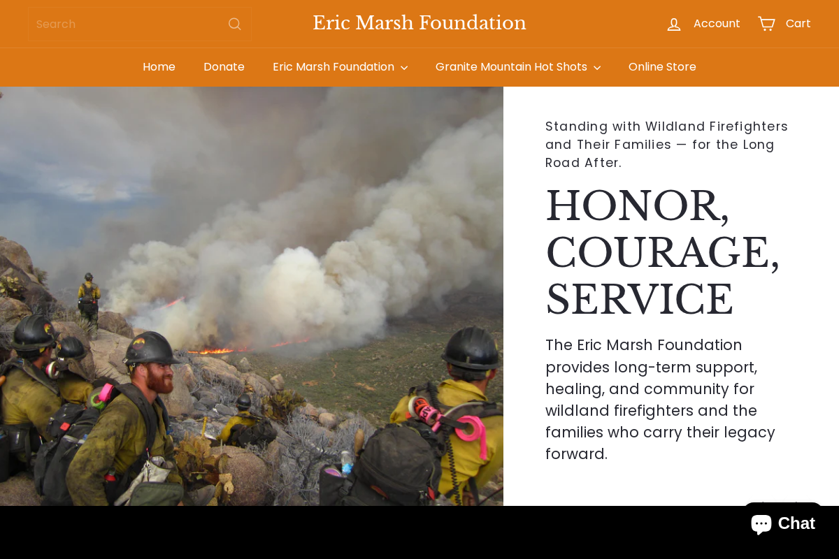 ericmarshfoundation.org homepage screenshot