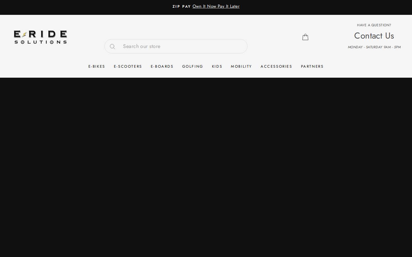 Eridesolutions homepage screenshot