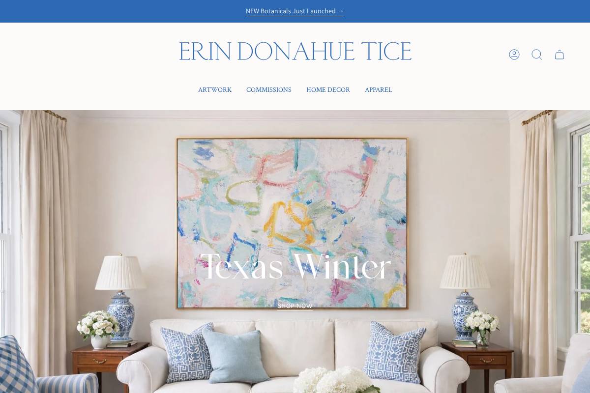 erindonahuetice.com homepage screenshot