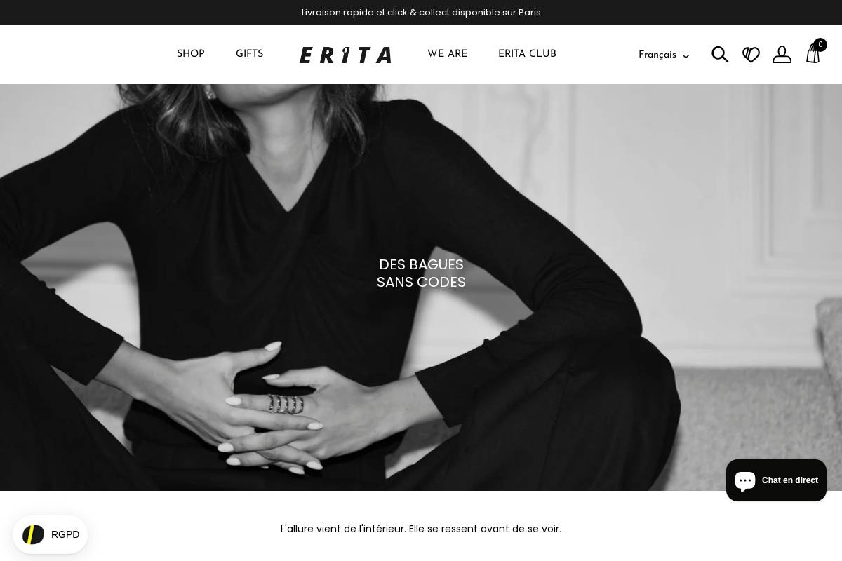 erita.fr homepage screenshot