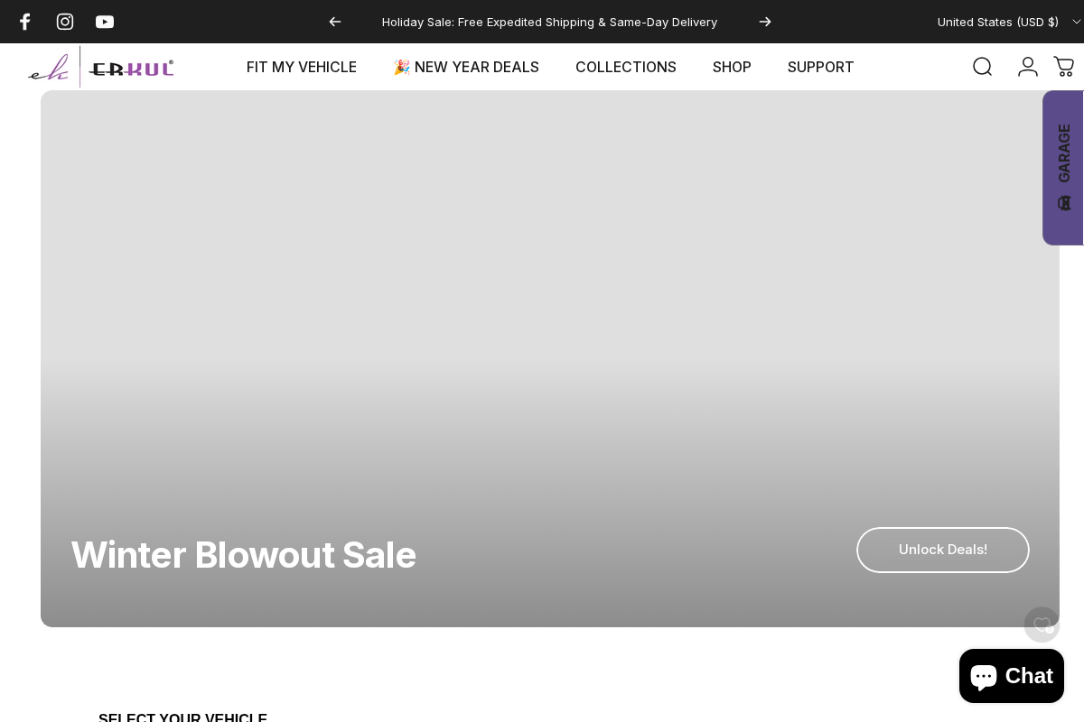 ERKUL AUTO LLC homepage screenshot