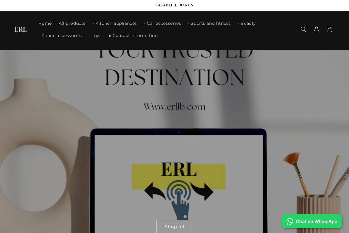 erllb.com homepage screenshot