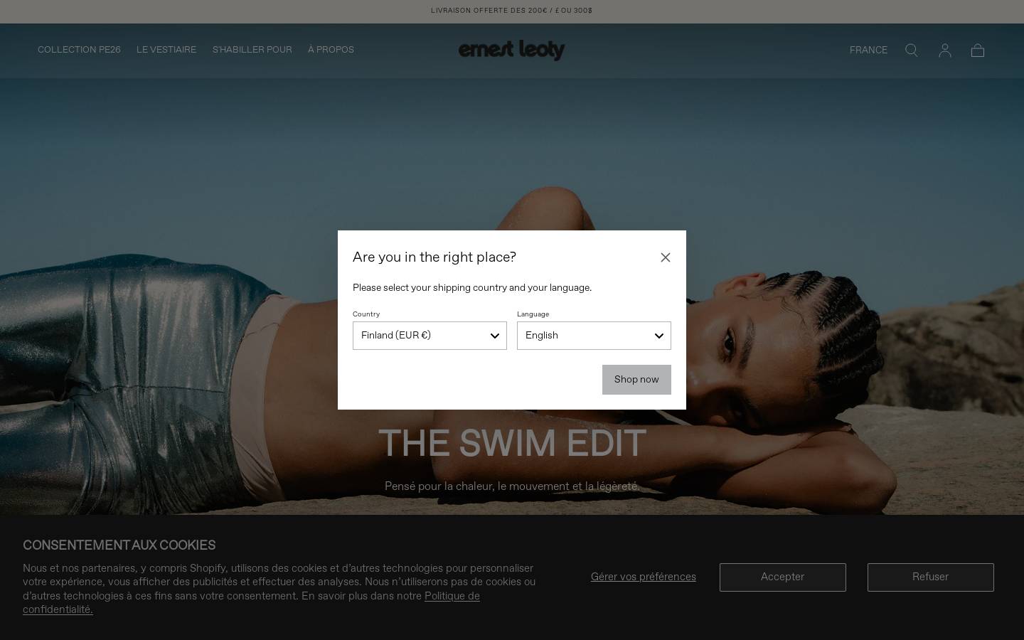 Ernest Leoty homepage screenshot