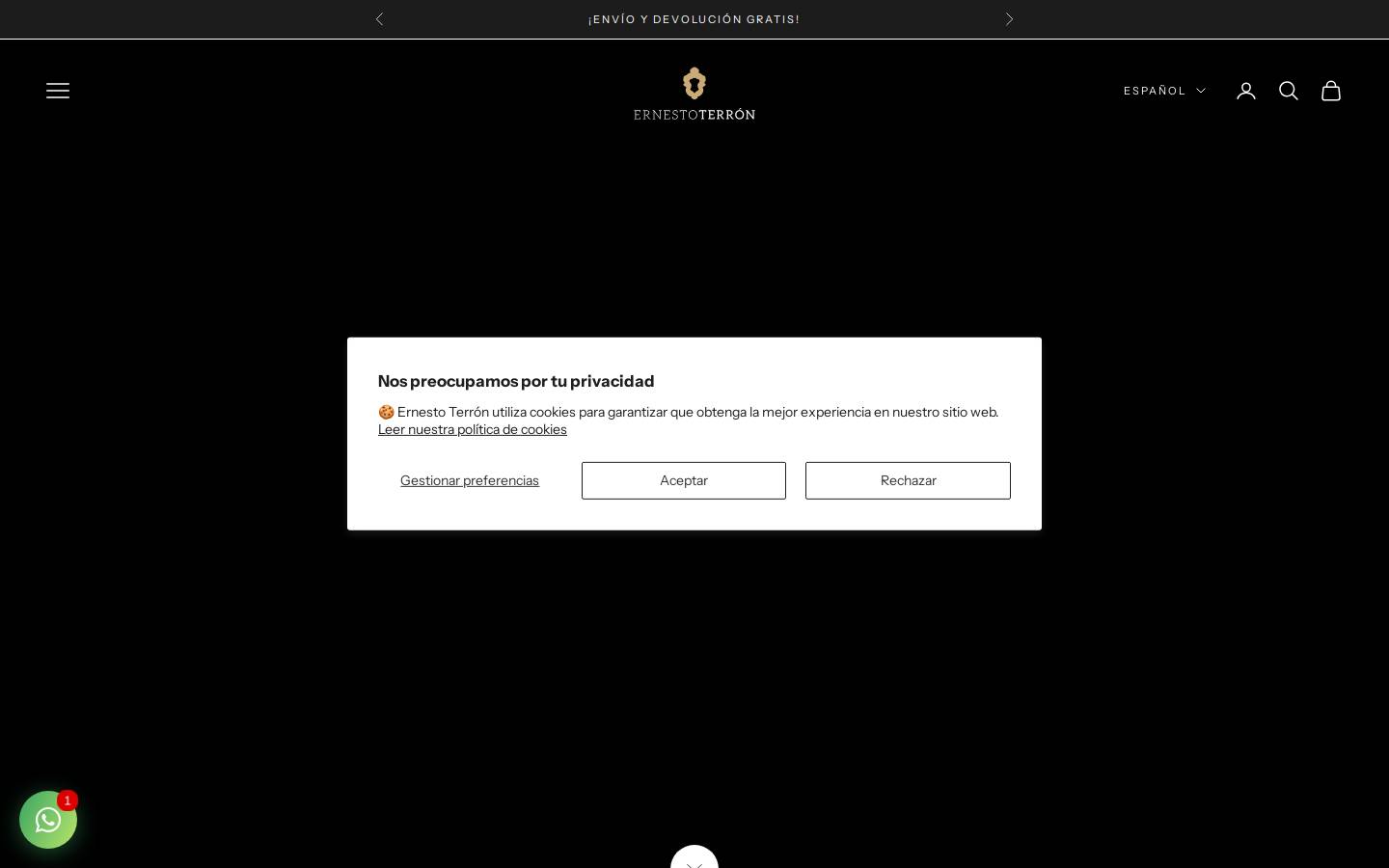 ernestoterron.com homepage screenshot