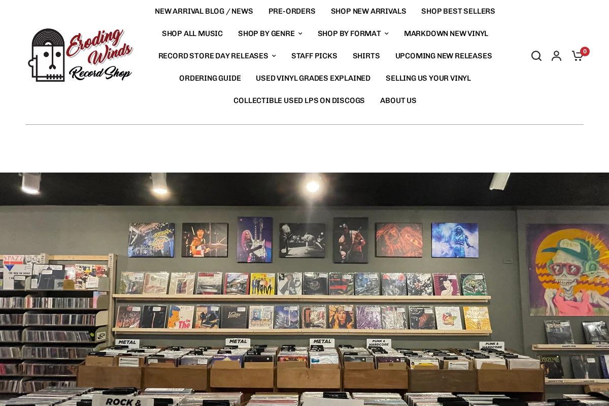 erodingwinds.com homepage screenshot