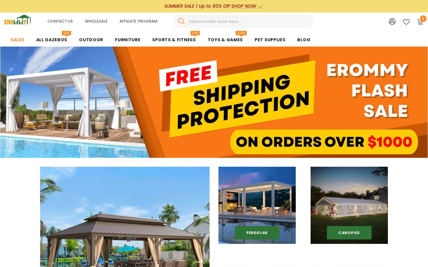 EROMMY homepage screenshot