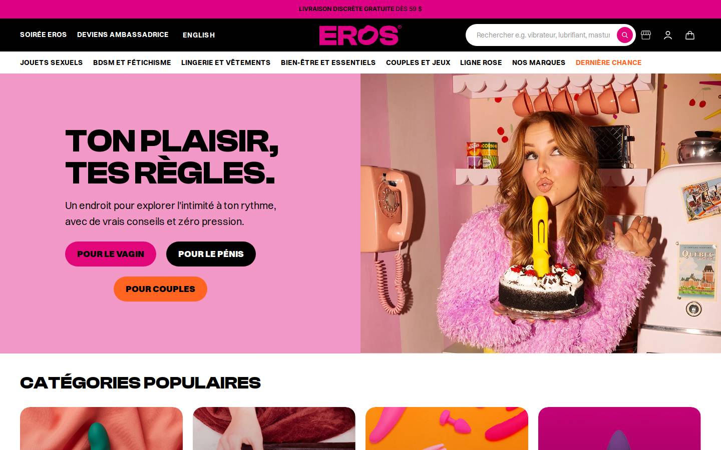 erosetcompagnie.com homepage screenshot