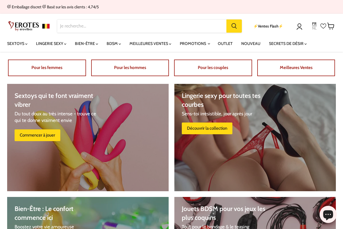 Erotes homepage screenshot
