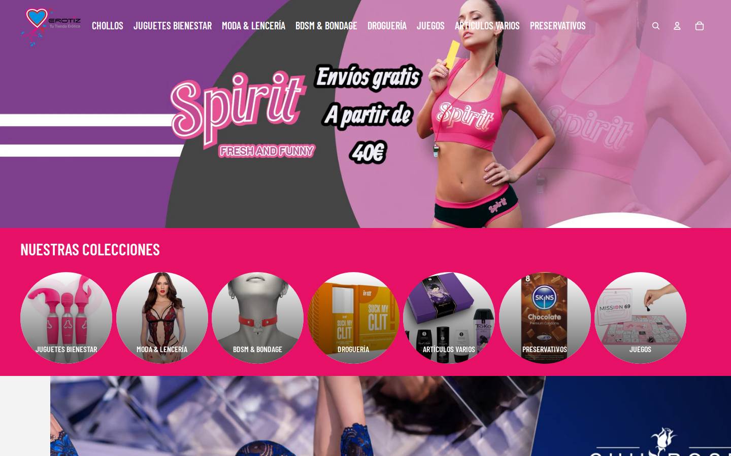 erotiz.es homepage screenshot