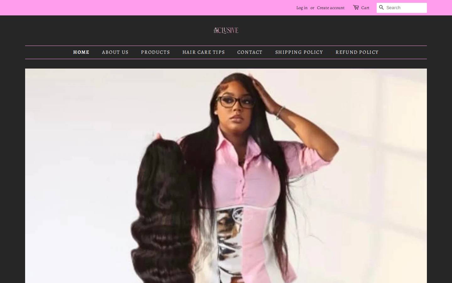 erysxclusive.com homepage screenshot
