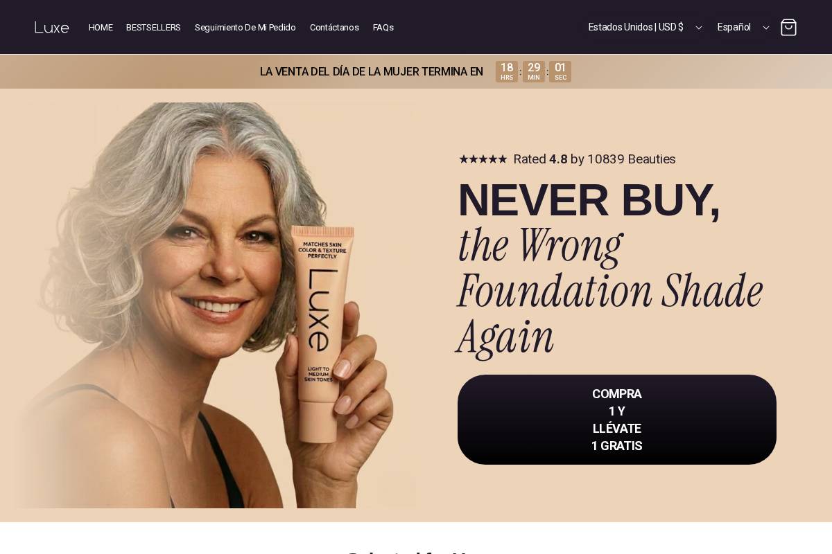 es.luxeresearchlab.com homepage screenshot