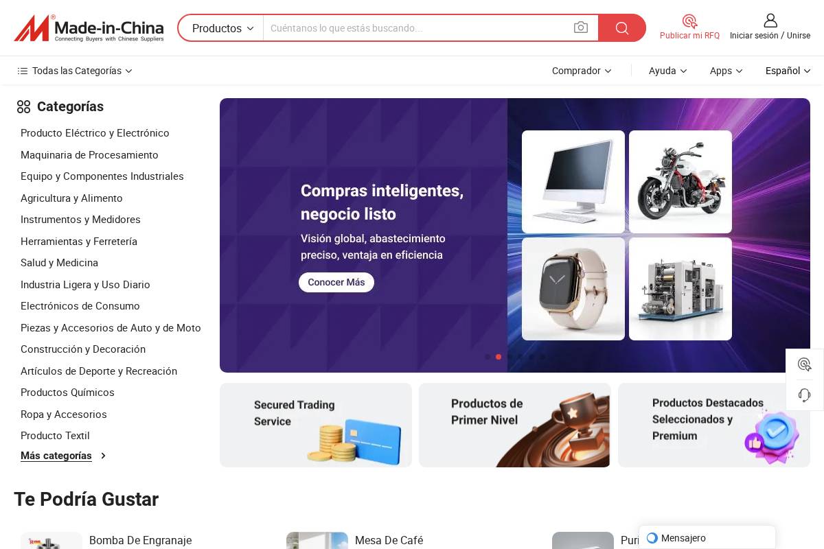 es.made-in-china.com homepage screenshot