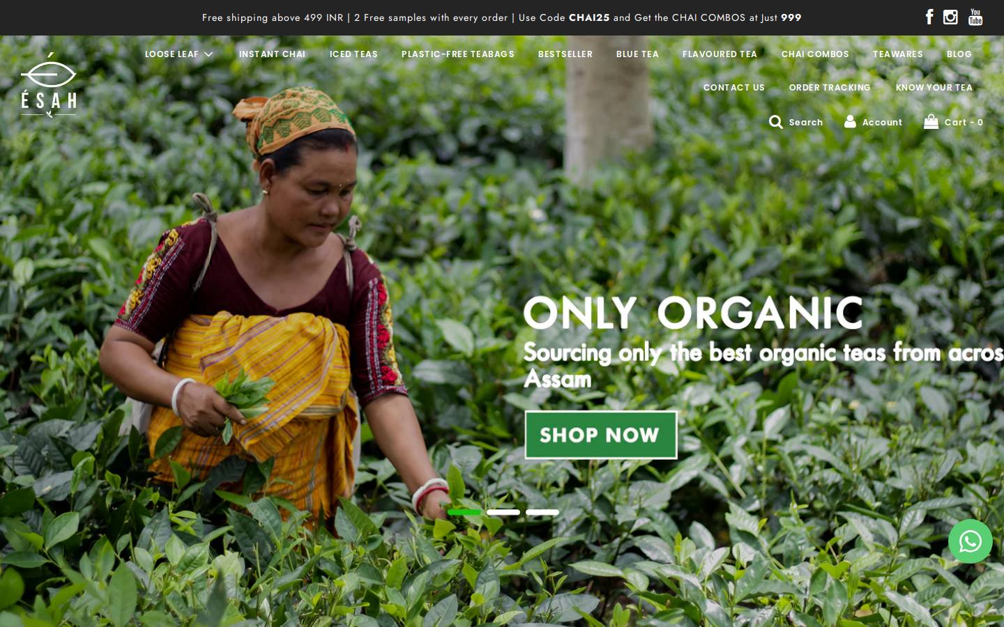 esahtea.com homepage screenshot