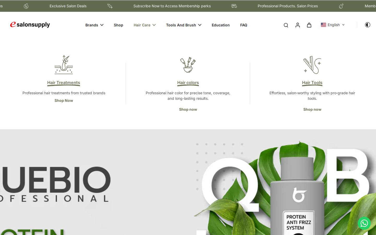 esalonsupply.com homepage screenshot
