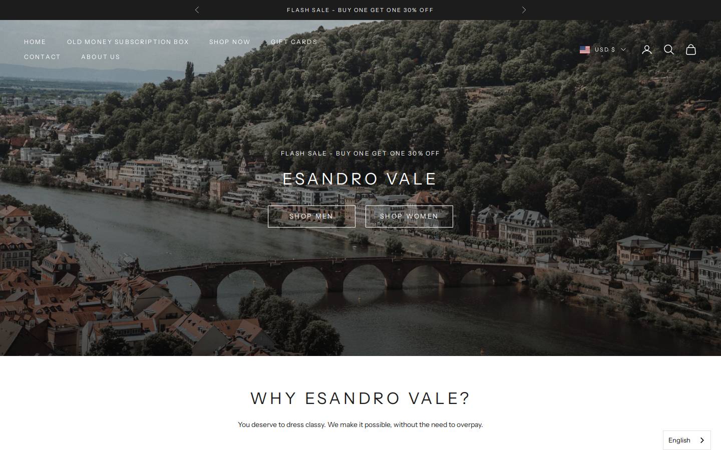 Esandrovale homepage screenshot