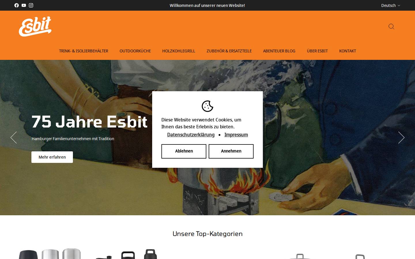 esbit.de homepage screenshot