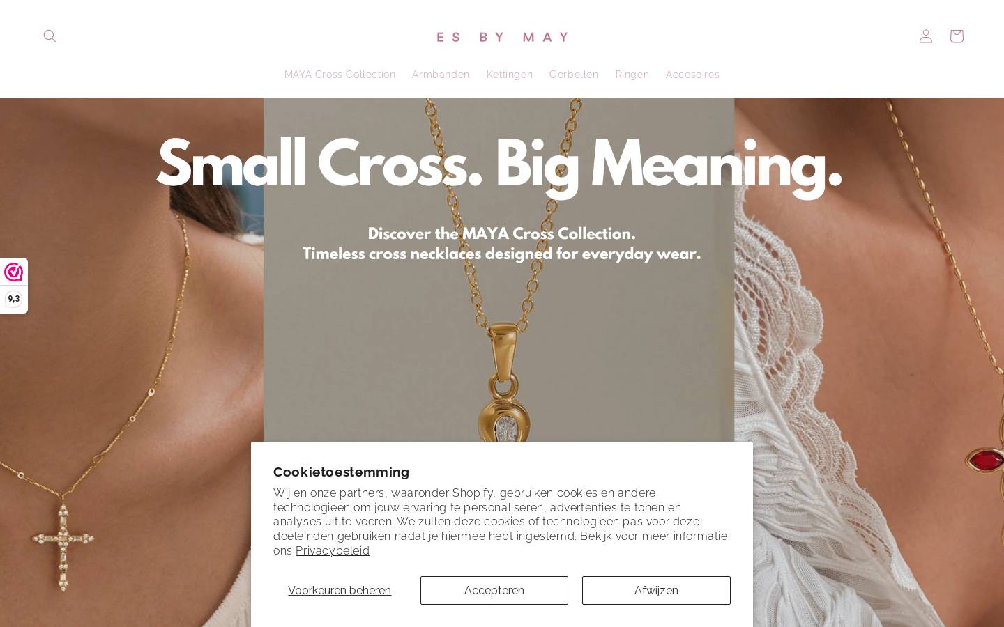 Esbymay homepage screenshot