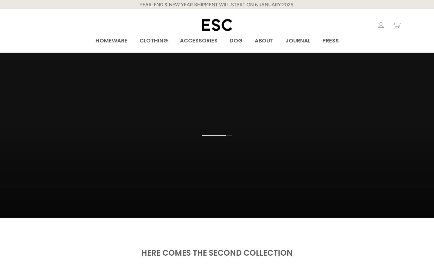 esc-tokyo.com homepage screenshot