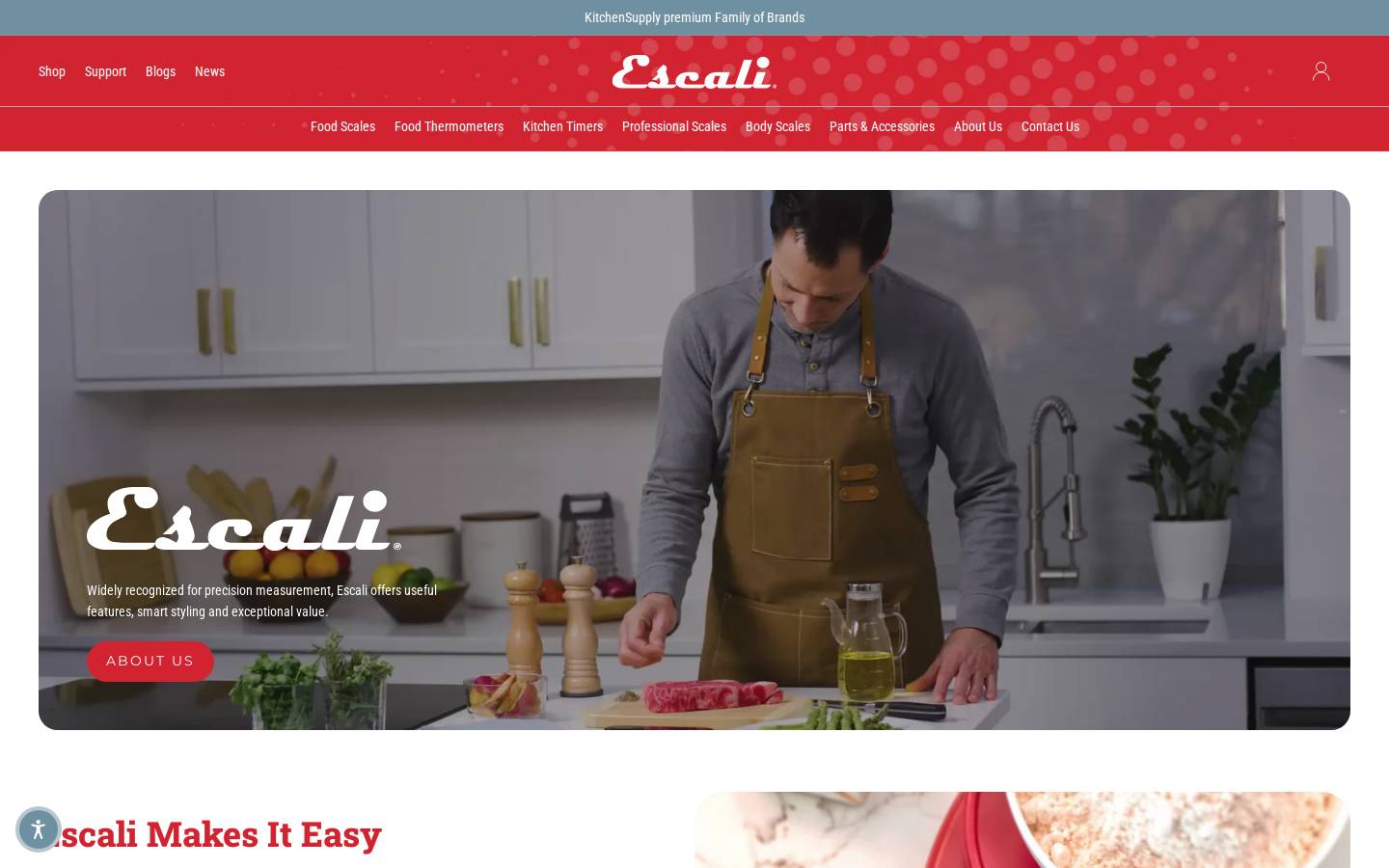 escalidigitalscales.com homepage screenshot