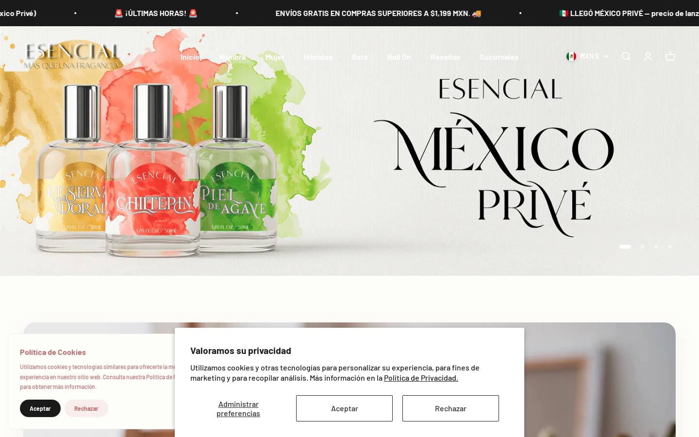 esencialmx.shop homepage screenshot