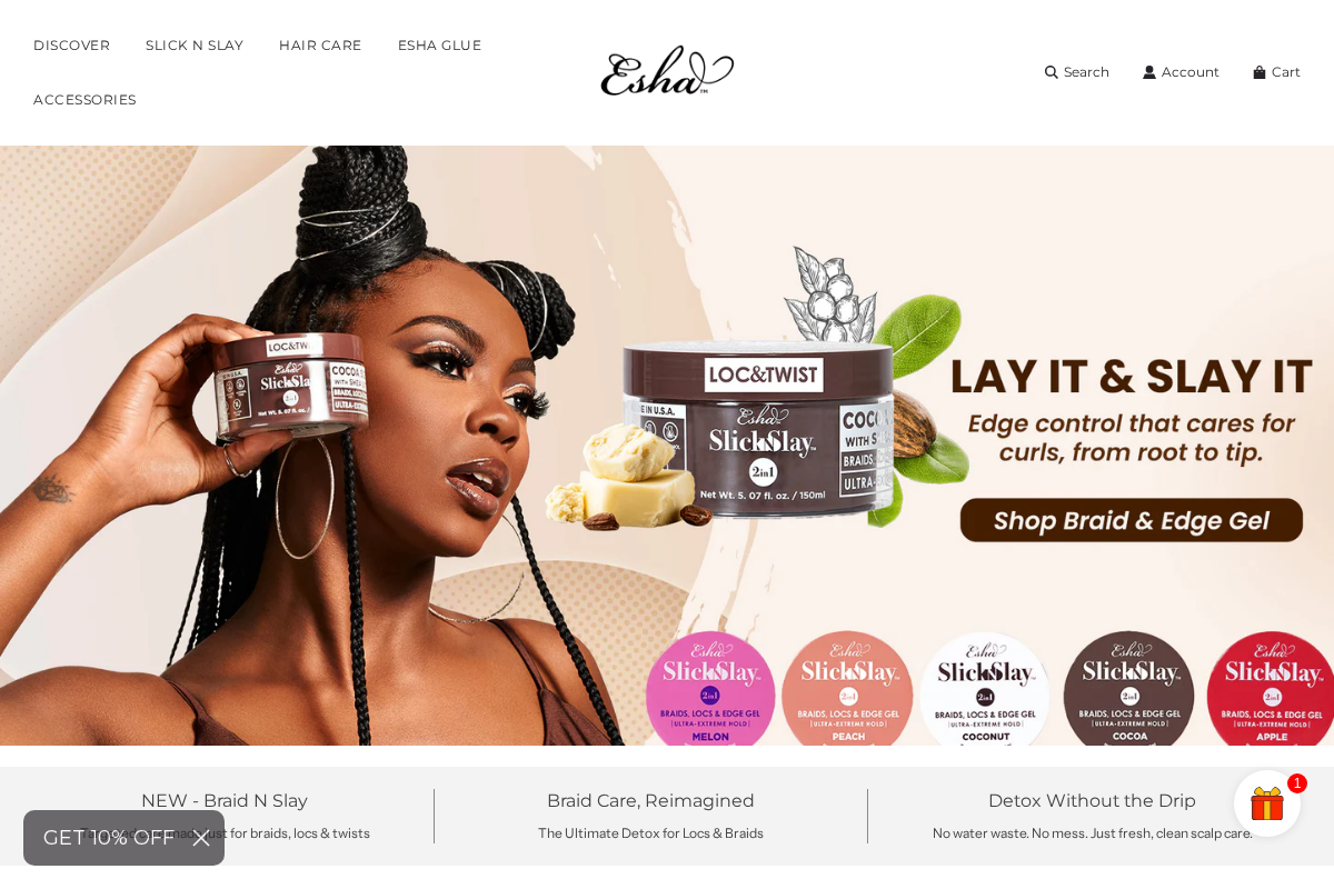 Esha Girl homepage screenshot