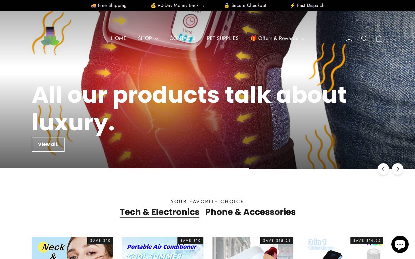 eshopspace.co homepage screenshot