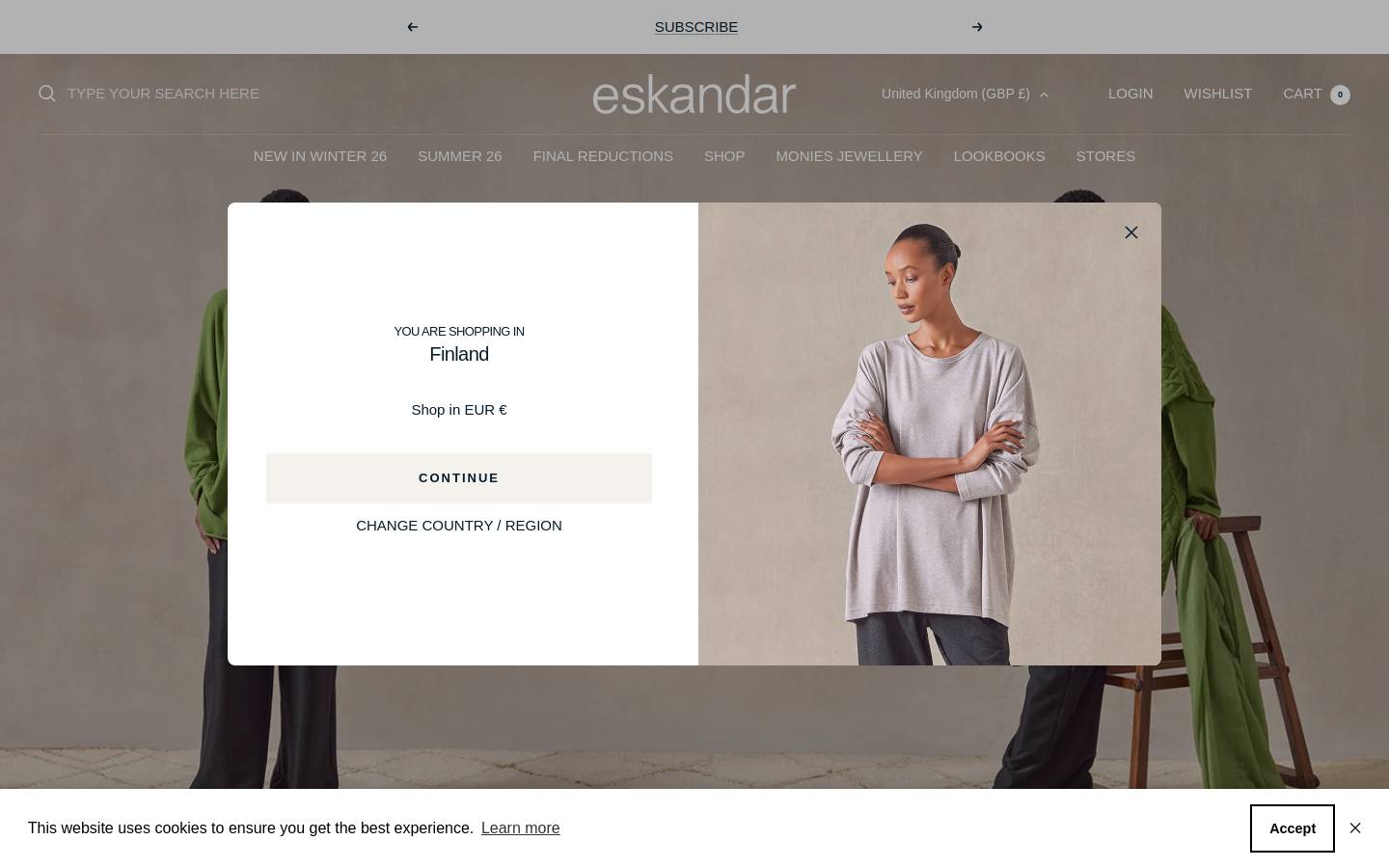 eskandar.com homepage screenshot