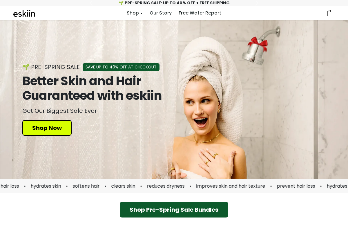 Eskiin homepage screenshot