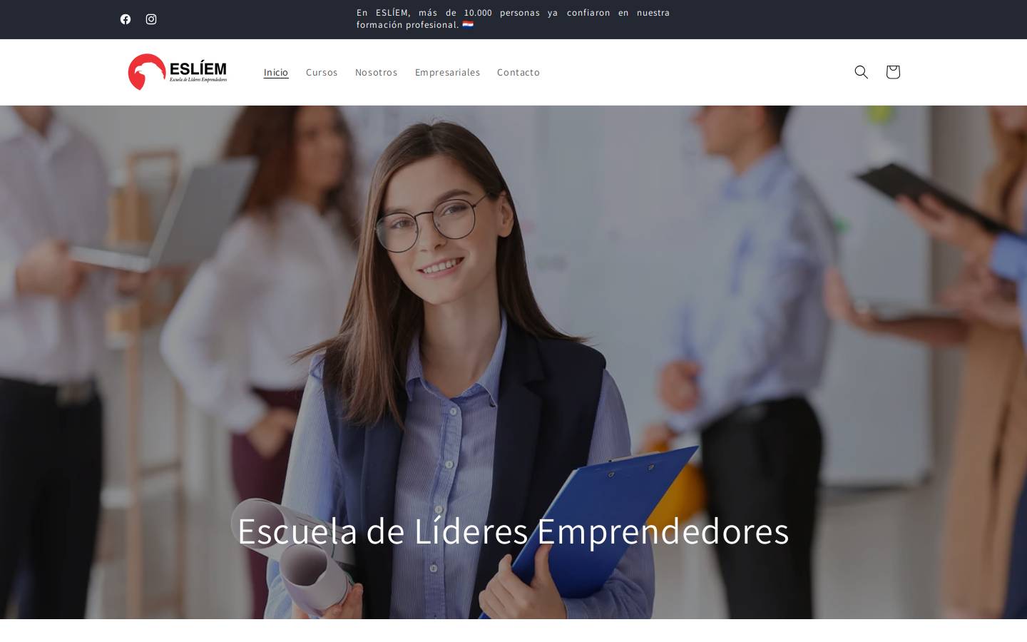 esliem.com homepage screenshot