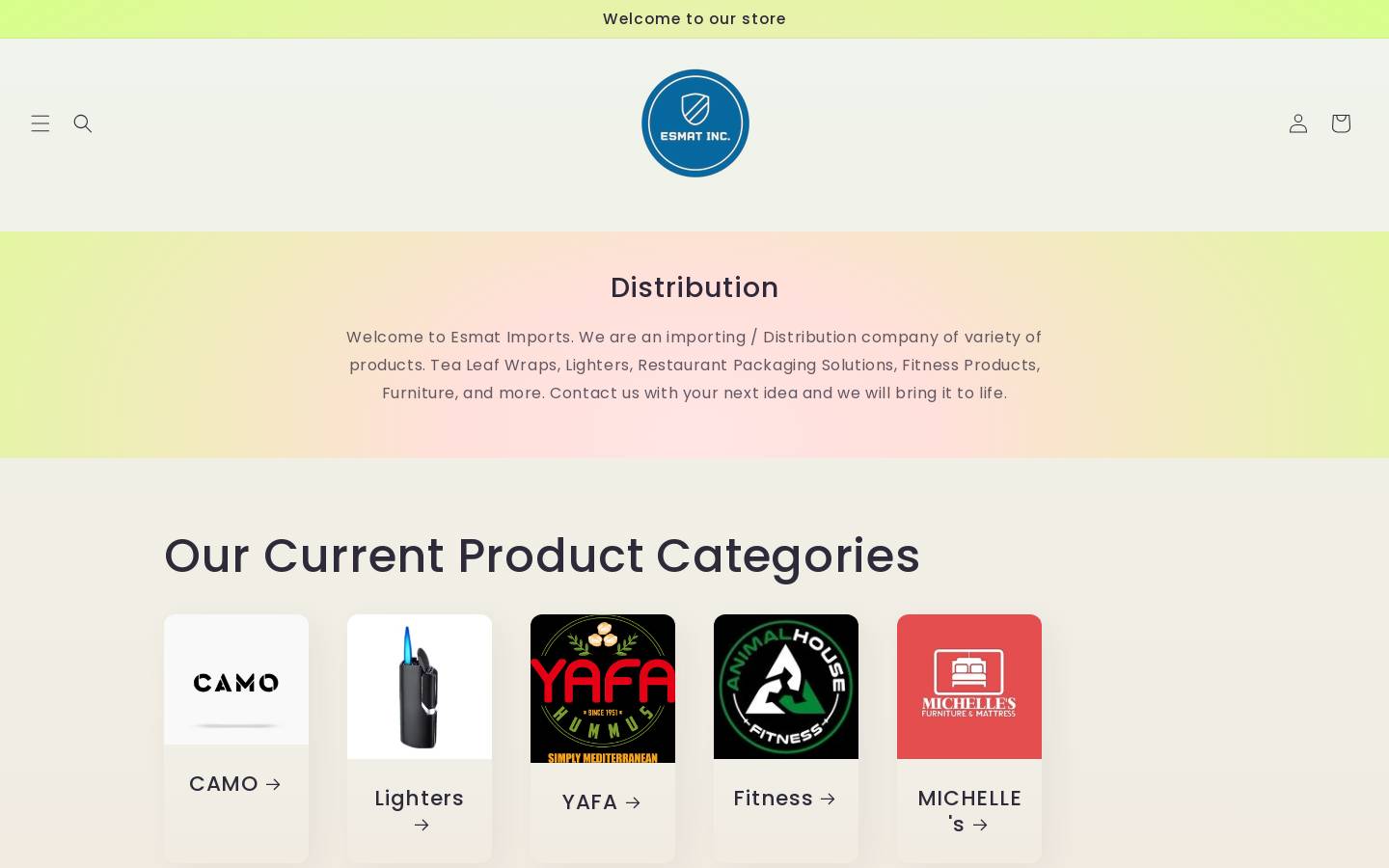 esmatinc.com homepage screenshot