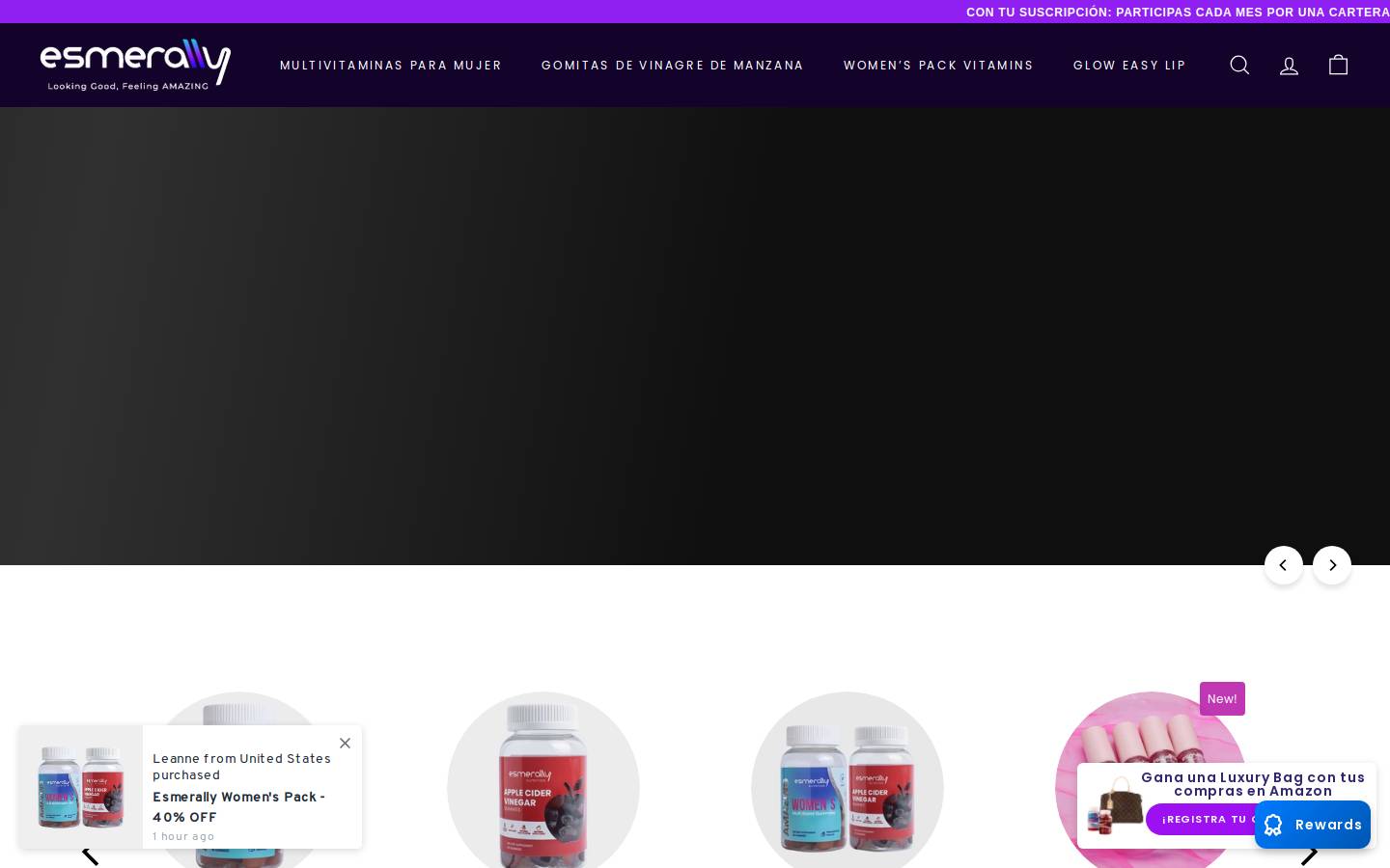 esmerally.com homepage screenshot