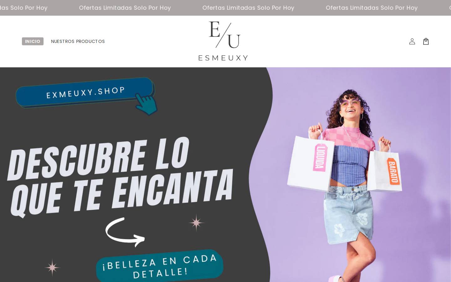 esmeuxy.shop homepage screenshot