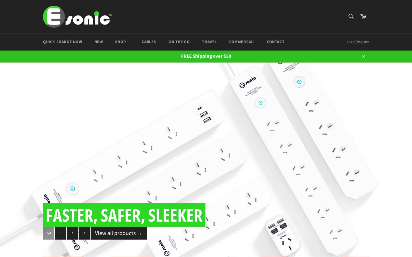 esonic.com.au homepage screenshot