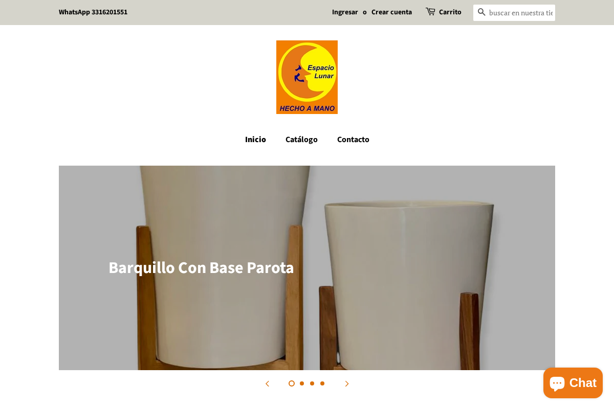 Espaciolunar homepage screenshot