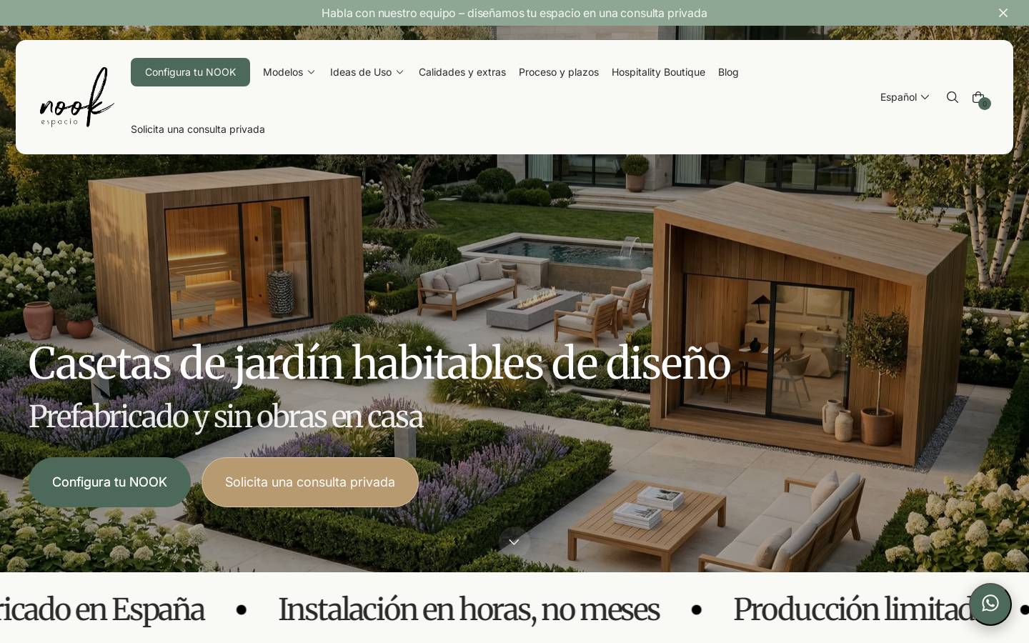 espacionook.com homepage screenshot