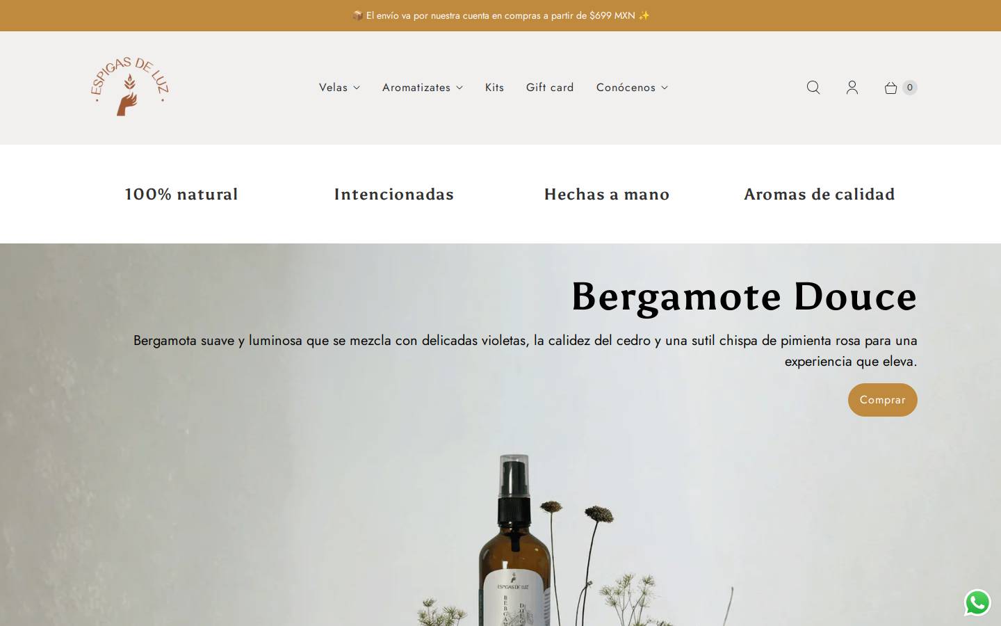 espigasdeluz.com homepage screenshot