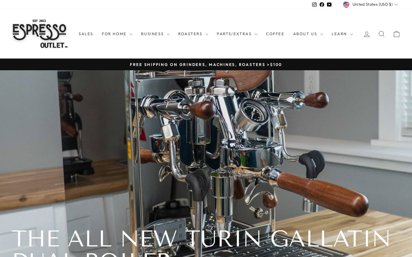 Expressoowelet homepage screenshot